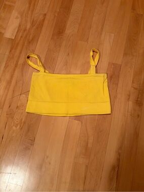 Urban Outfitters Yellow Ribbed Tank Top